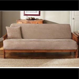 Soft suede futons